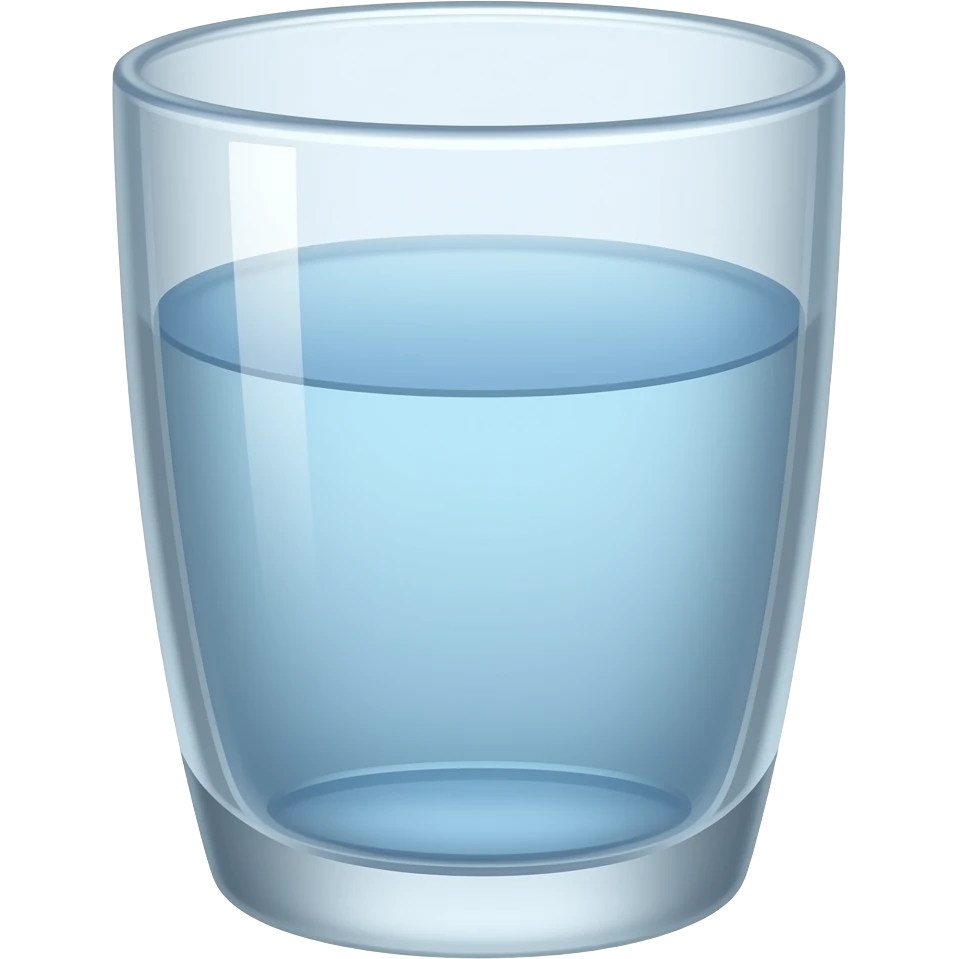 Vaso de agua emoji