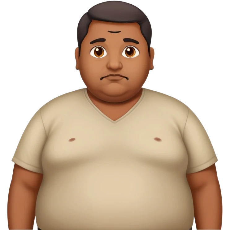 poor fat indian guy emoji