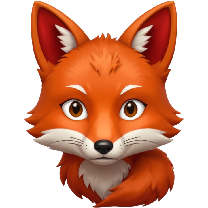 a fox who says no emoji