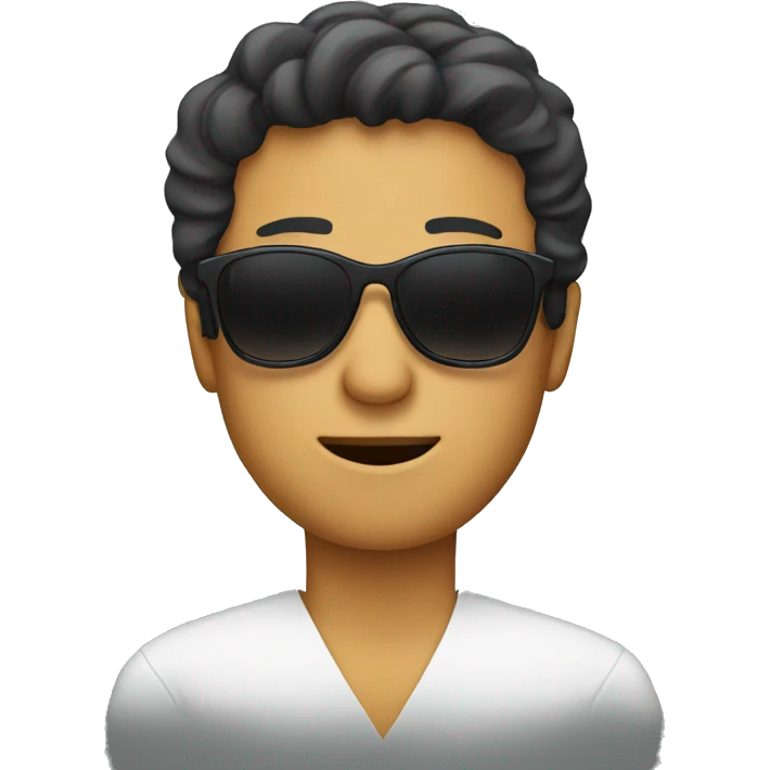 Person with sunglasses  emoji