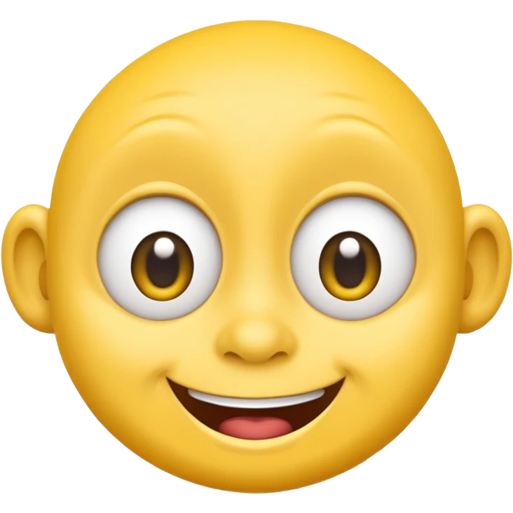dopey emoji, wide eyes, lopsided grin emoji