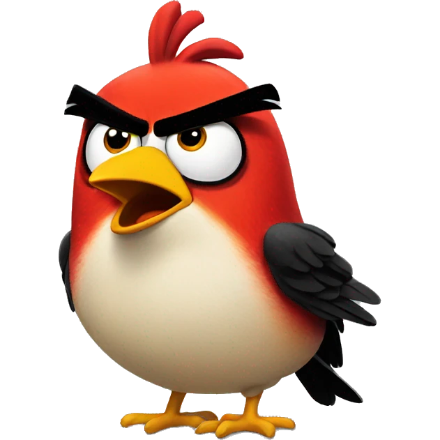 angry bird emoji