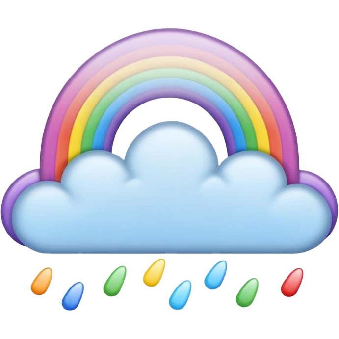 Regenbogen Pastell ohne wolken emoji