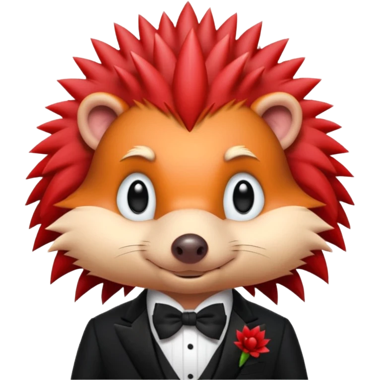  red hedgehog groom emoji