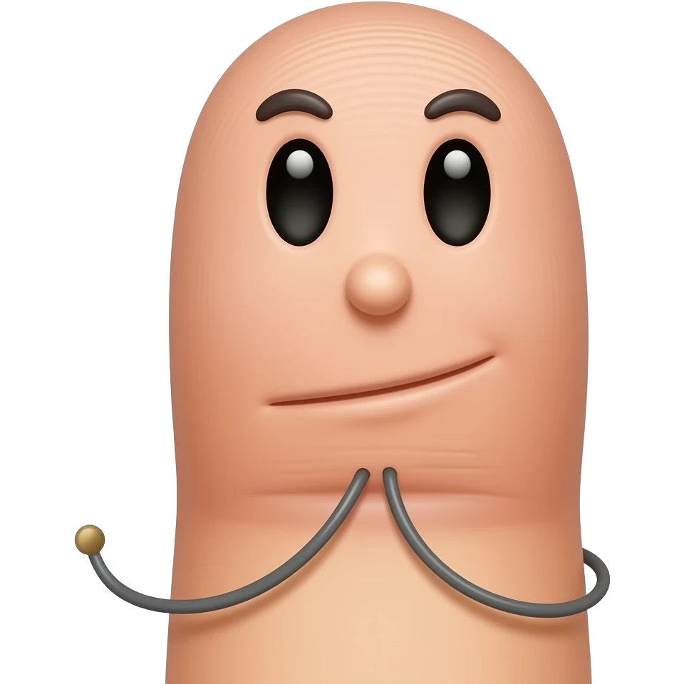 Middel finger with face emoji