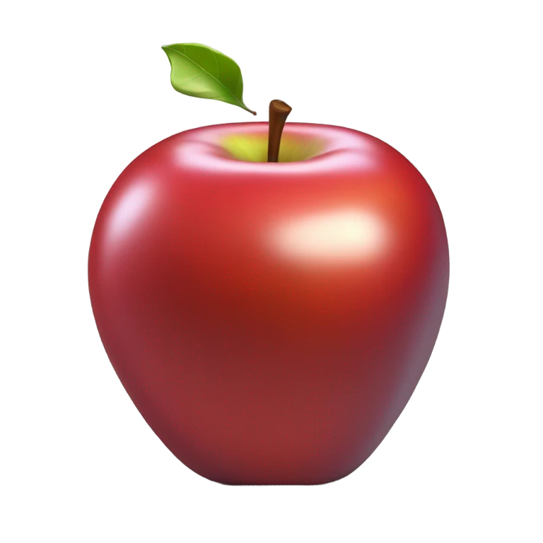 3d apple emoji