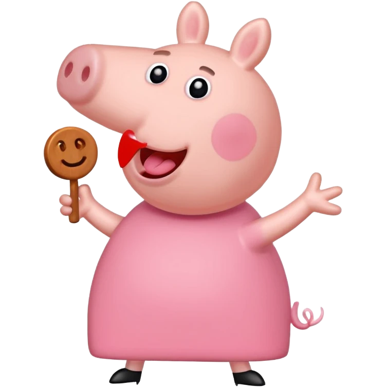 Peppa pig doing the griddy emoji