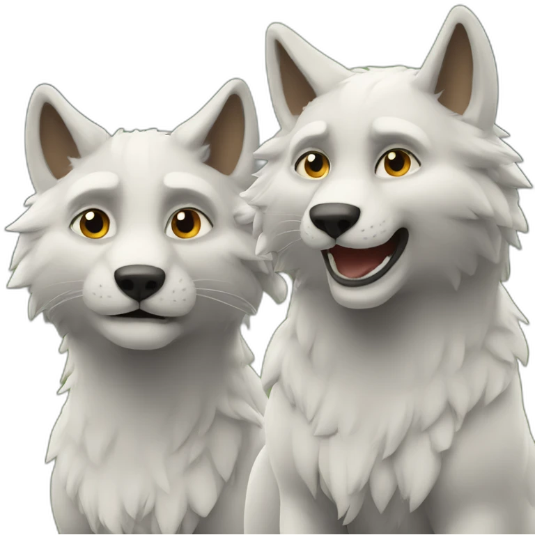 chat sur loups emoji