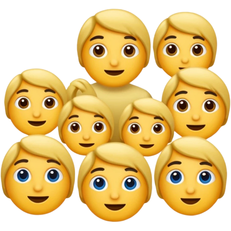 Kalp yapan iki çocuk emoji