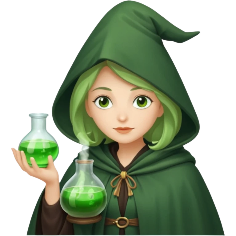 green witch cooking potion emoji