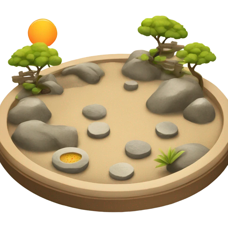 Zen garden emoji