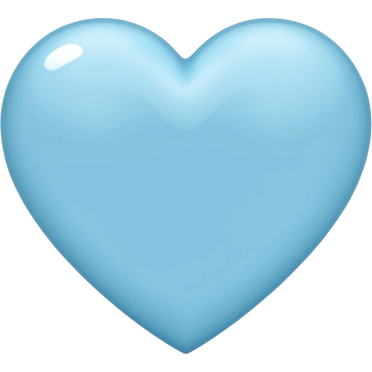 Light blue heart emoji