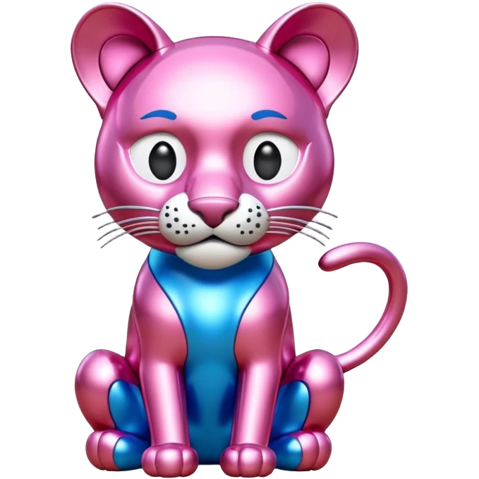 jeff koons pink panther SPAM sculpture  emoji