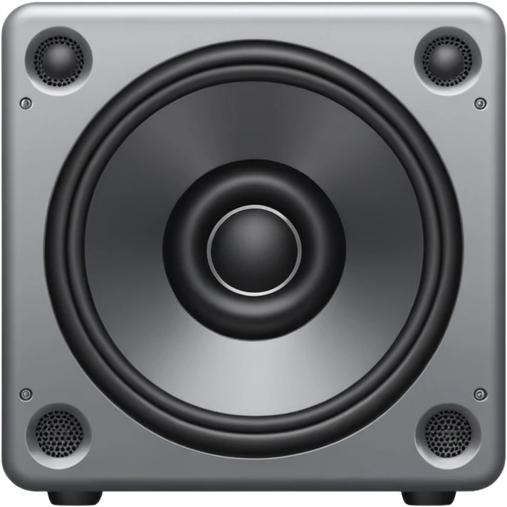 одна басс колонка с саббуфером, в 3 четверти, очень простенькая emoji