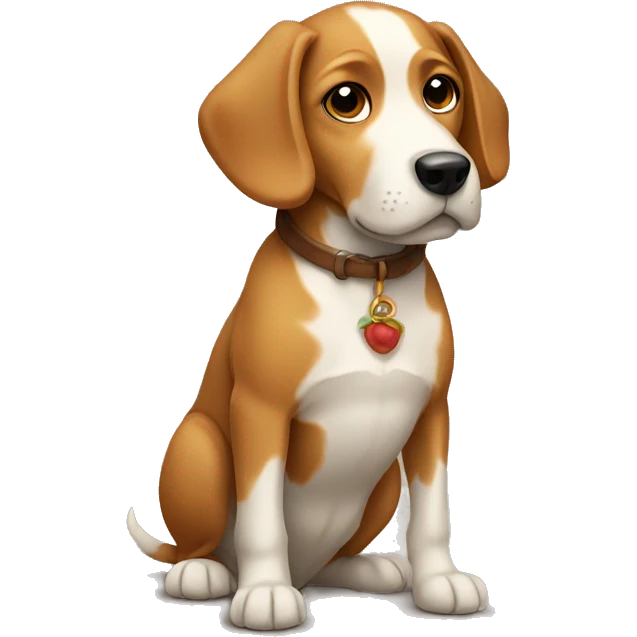 Dog wearing a Tuscan  emoji