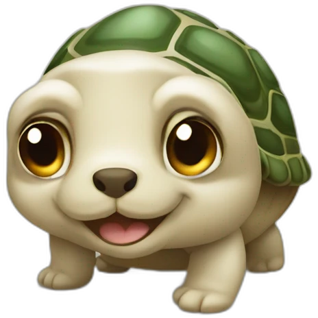 Tortue chien emoji