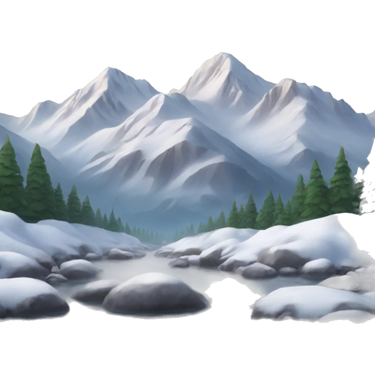 Snowy mountains  emoji