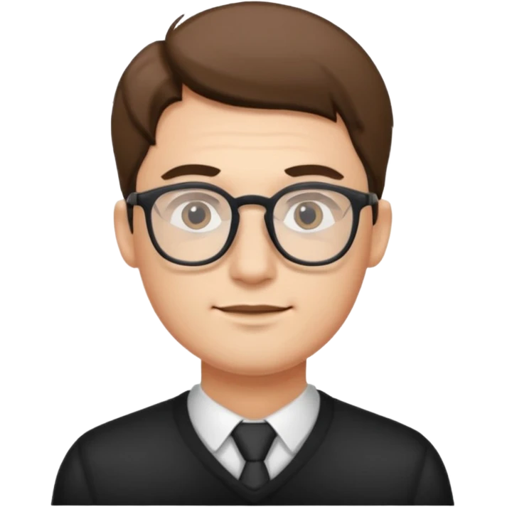 Man wearing eyes glass emoji