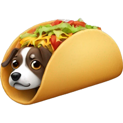 Taco dog emoji