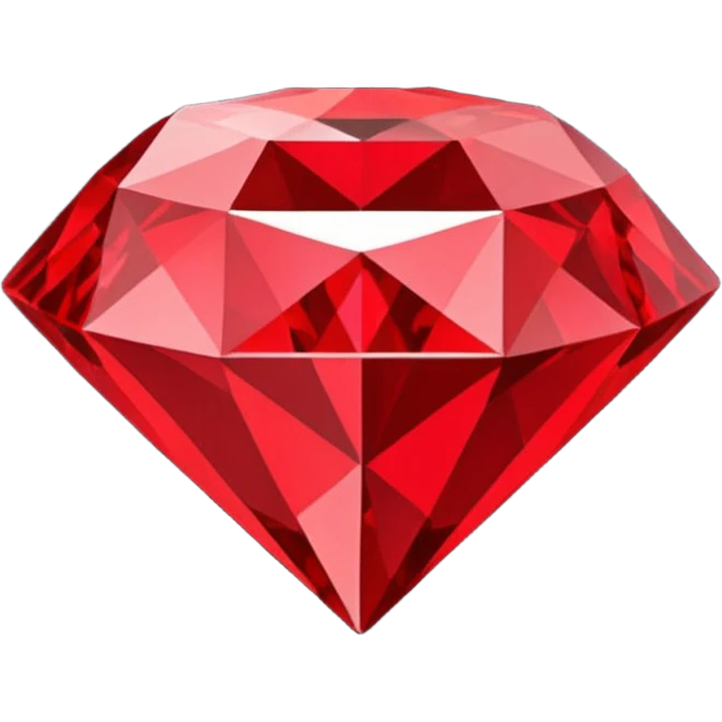 red diamond symbol flat emoji