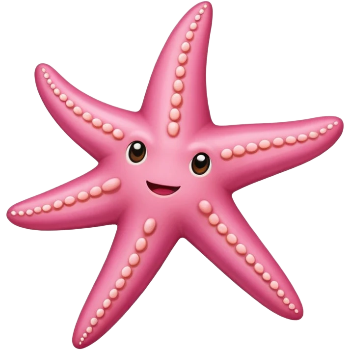 Un émoji étoile de mer rose emoji