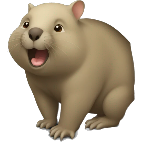 wombat in cave emoji