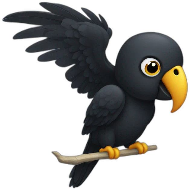Black Parrot emoji
