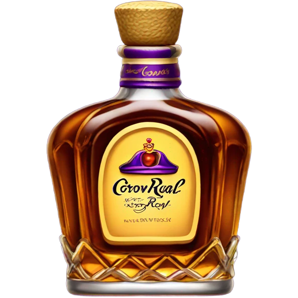 Crown royal whisky bottle emoji