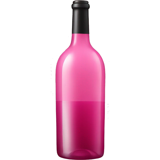 Pink wine bottle emoji