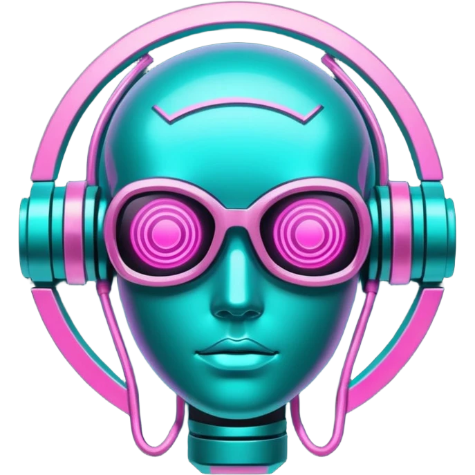 neon cyberpunk-themed icon representing ingenuity emoji