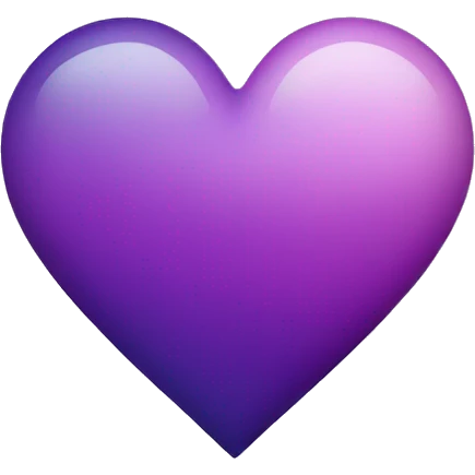 Purple ombré heart  emoji
