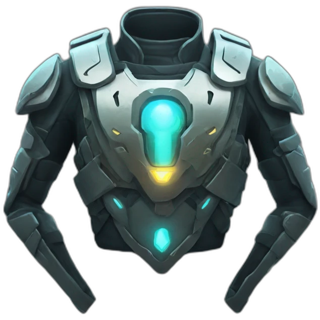 futuristic Technomancer breastplate emoji