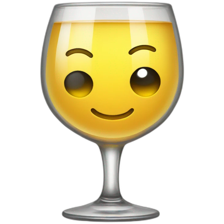 wine glass smiley emoji