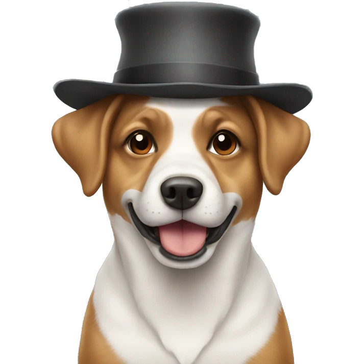 Dog with hat emoji