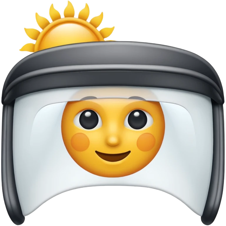Sun Visor,ehite emoji