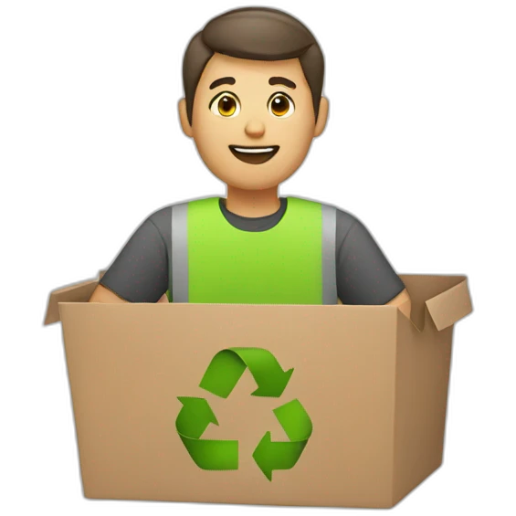 man recycling emoji