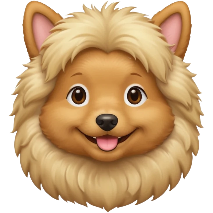 Cute dog blonde emoji