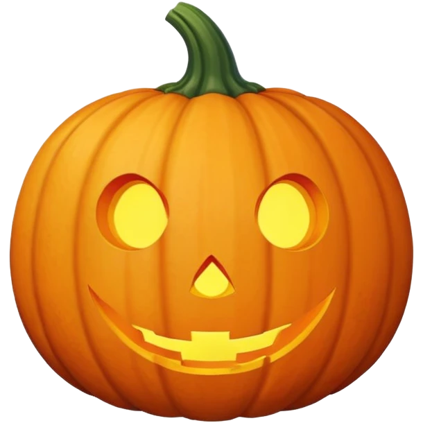 realistic sweet pumpkin fruit, no face, no jack-o-lantern features emoji