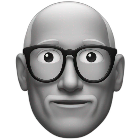 steve jobs black and white emoji