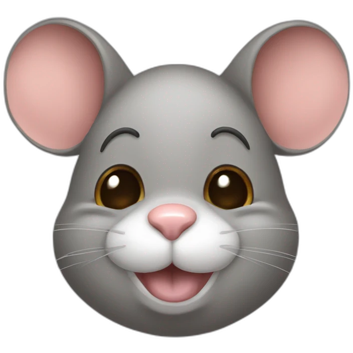 Fatty mouse big cheeks small ears emoji