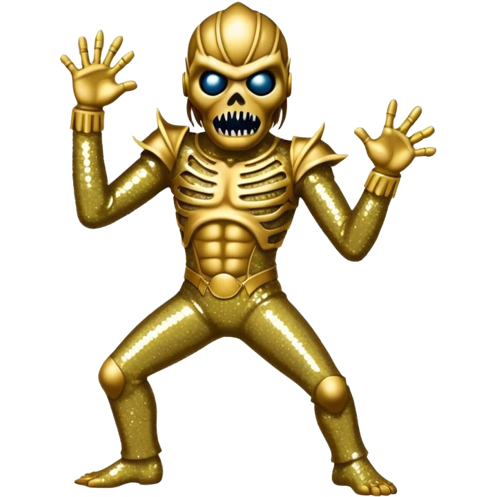 iron maiden monster eddie glamour sparkle dance emoji