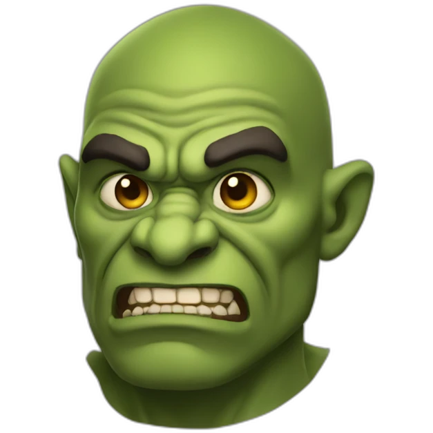 orc man face emoji