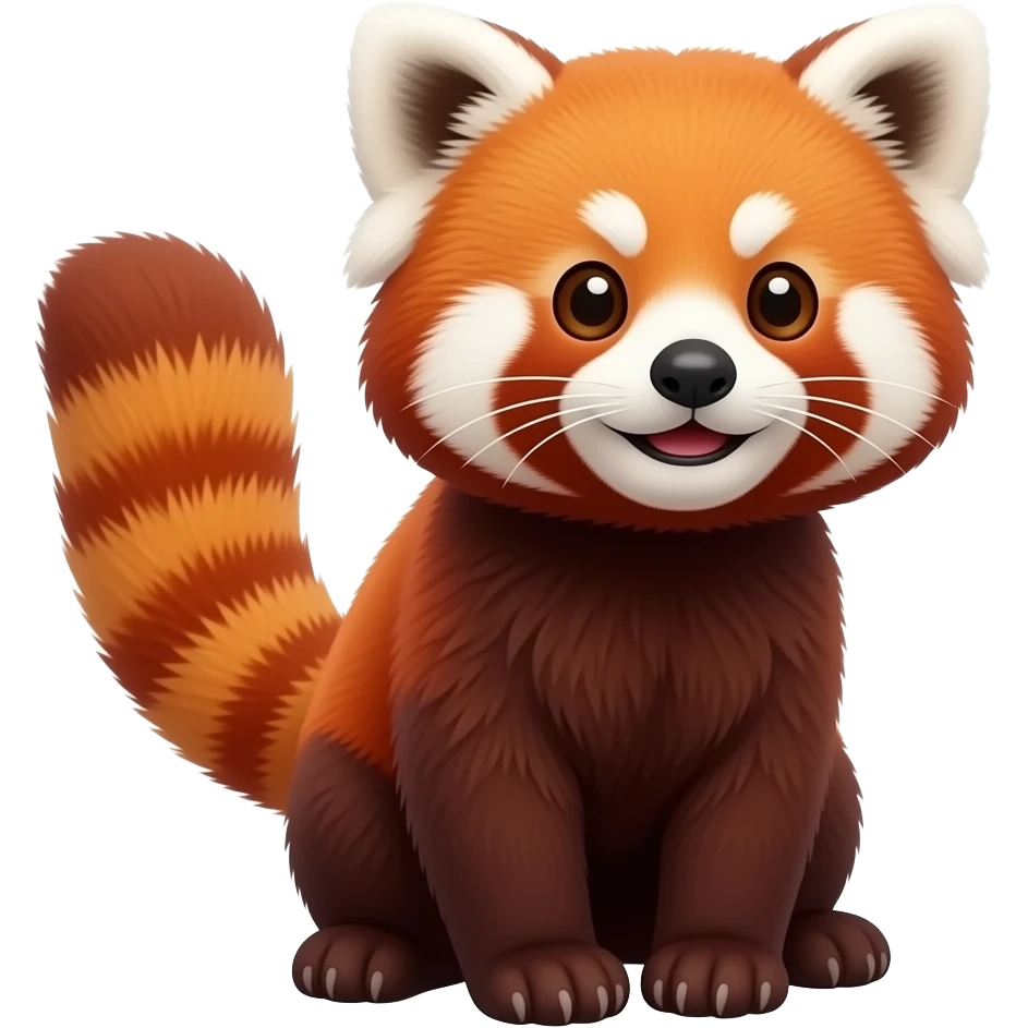 Un panda roux l'animal emoji