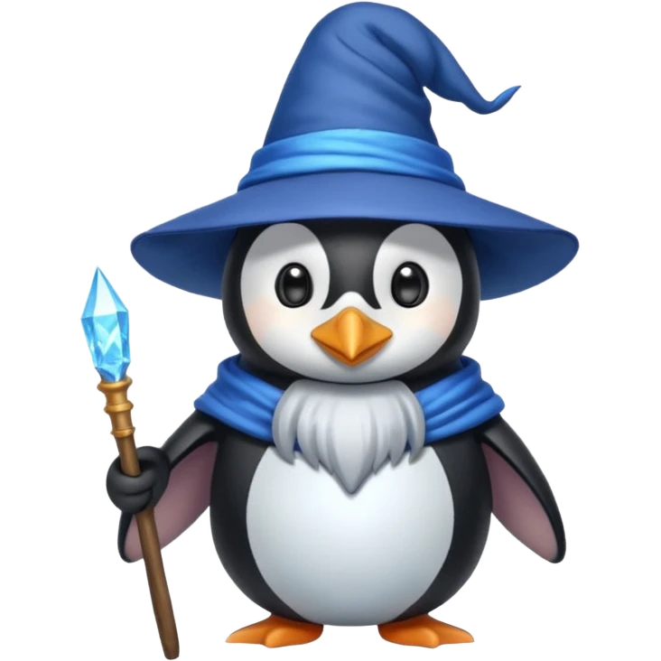 Penguin Wizard emoji