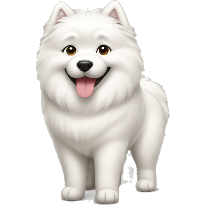 Pregnant samoyed emoji