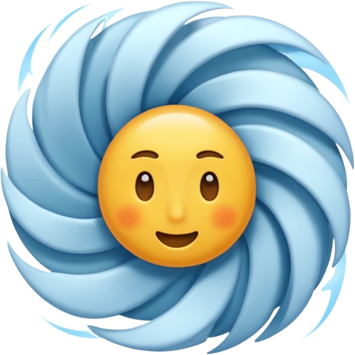 wind without face emoji