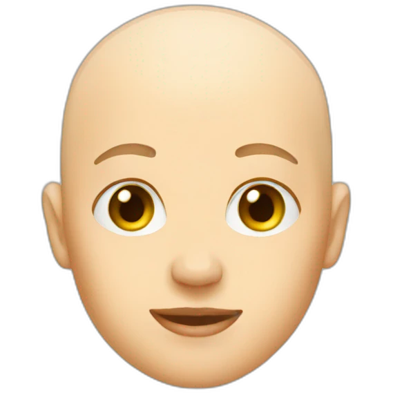 bald amber emoji
