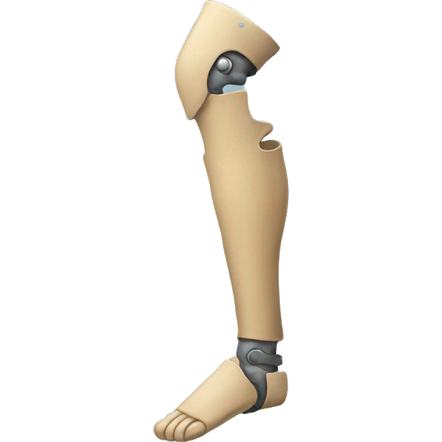 Prosthetic leg emoji