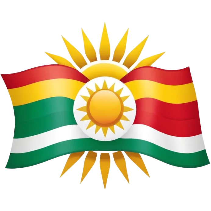Kurdistan Flagge  emoji