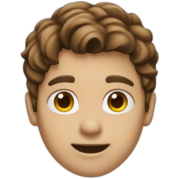 tech boy brown hair emoji